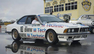 White BMW E24 Track Car