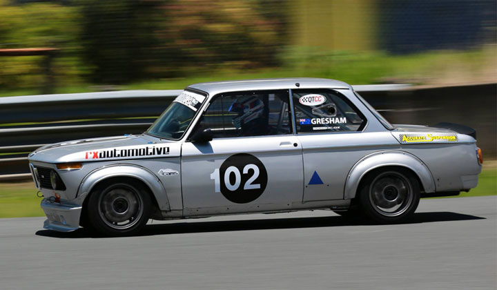 Silver BMW 2002 Track Car