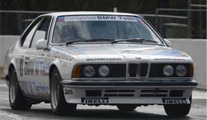 White BMW E24 Track Car