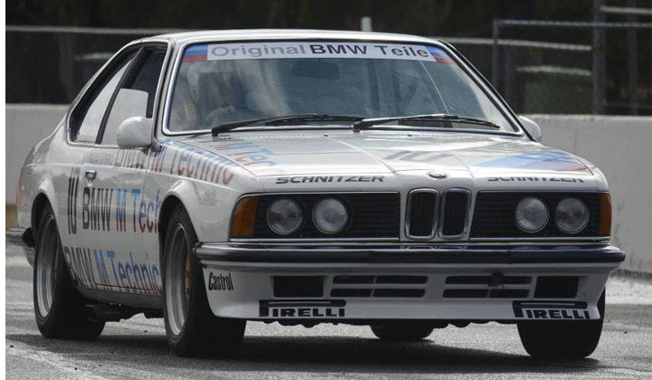 White BMW E24 Track Car