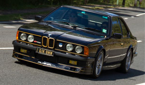 Black Turbo Charged BMW E24